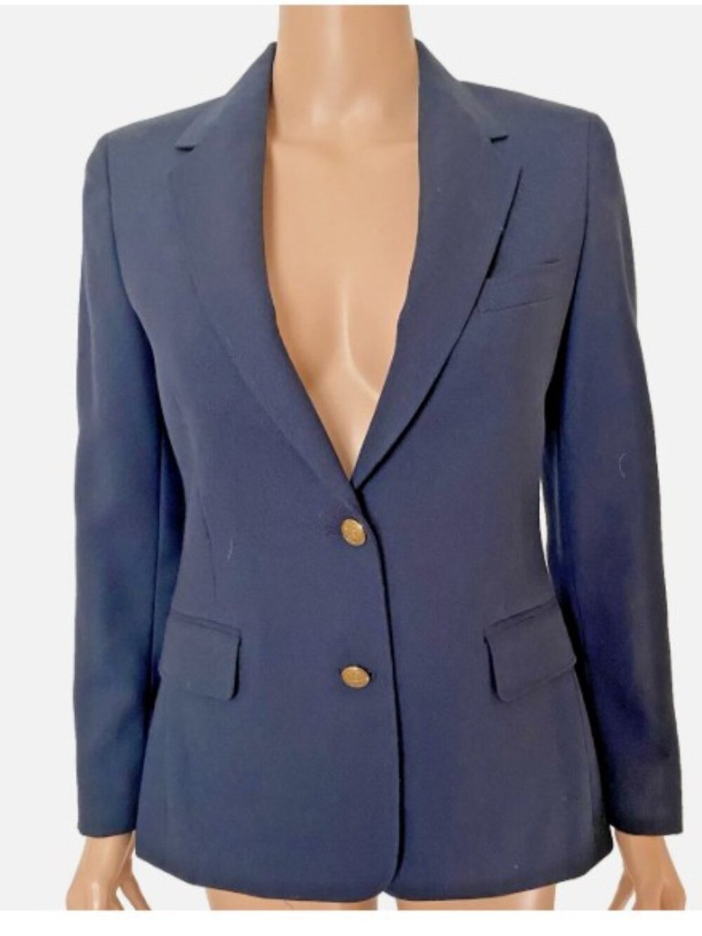 NWOT CRICKETEER John A Brown Vintage Navy Blue Blazer Jacket Size 6